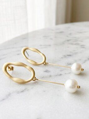Two Size Stylish Pearl Earrings